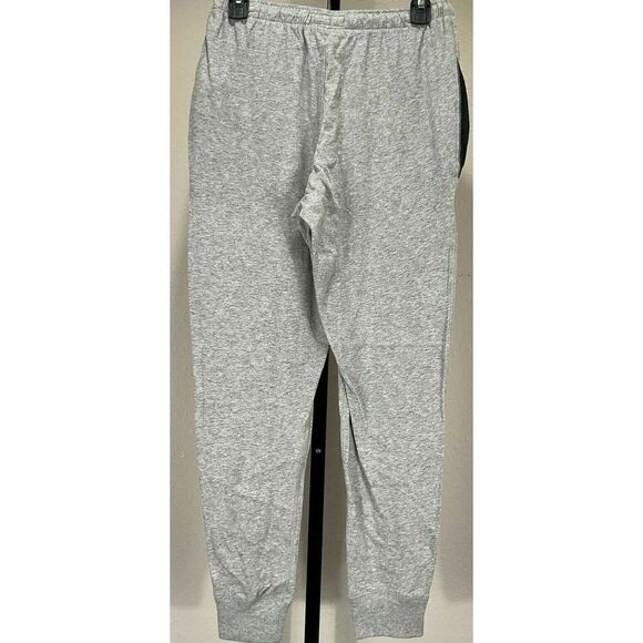 Polo Ralph Lauren P354 Men Sz L Heather Gray 100% Cotton Jogger Lounge Pants $50 - Picture 2 of 4